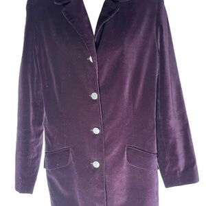 Marsh Landing Rich Purple Velvet Blazer
